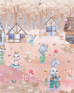 Обои Wall Street Rabbit Room 21308