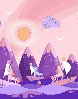 Обои Wall Street Unicorn Valley 20696