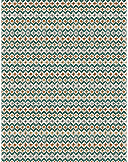 Ткань Fabricut Color Studio Vol.VIII Peacock Monogram/Peacock
