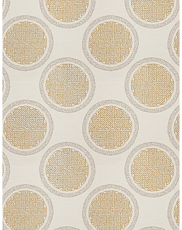 Ткань Fabricut Modern Nuances Vol.II Sesame Norva Medallion/Mustard