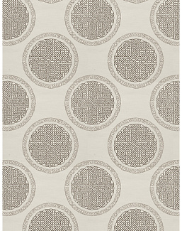 Ткань Fabricut Modern Nuances Vol.II Sesame Norva Medallion/Mink