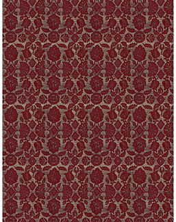 Ткань Fabricut Vignettes Vol.XVI Garden Leitmotif/Scarlet
