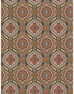 Ткань Fabricut Vignettes Vol.XVI Garden Somebody/Vermillion