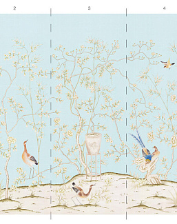 Обои Paul Montgomery Studio Book of Murals (Mural Sources) CH-143-AS/Powder Blue