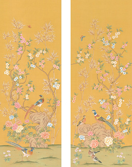 Обои Paul Montgomery Studio Book of Murals (Mural Sources) CH-130-RF1/Golden