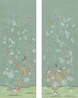 Обои Paul Montgomery Studio Book of Murals (Mural Sources) CH-130-RF1/Green