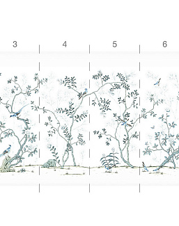 Обои Paul Montgomery Studio Book of Murals (Mural Sources) CH-205-WH1