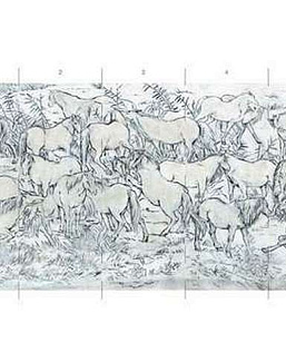 Обои Paul Montgomery Studio Book of Murals (Mural Sources) FL-075-BG1/Grey