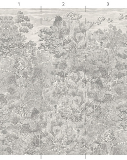 Обои Paul Montgomery Studio Book of Murals (Mural Sources) BF-104-PP/Grisaille