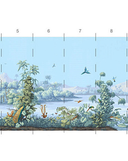 Обои Paul Montgomery Studio Book of Murals (Mural Sources) PN-880-AZ/Cyan
