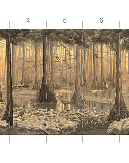 Обои Paul Montgomery Studio Book of Murals (Mural Sources) PN-700-GR1/Sunset