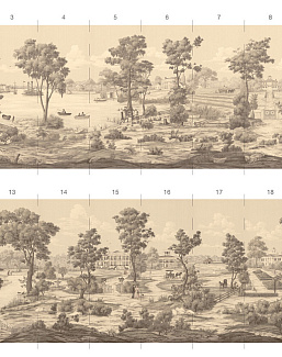 Обои Paul Montgomery Studio Book of Murals (Mural Sources) PN-305-DX/Sepia
