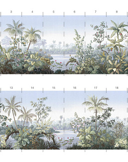 Обои Paul Montgomery Studio Book of Murals (Mural Sources) PN-400-FL/Pastel