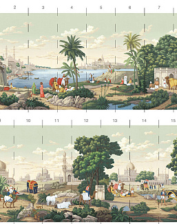 Обои Paul Montgomery Studio Book of Murals (Mural Sources) PN-310-ND/Sepia