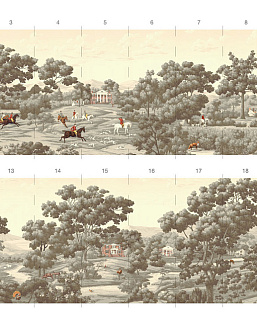 Обои Paul Montgomery Studio Book of Murals (Mural Sources) PN-990-JC/Sepia