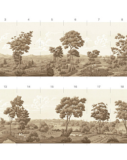 Обои Paul Montgomery Studio Book of Murals (Mural Sources) PN-300-VA/Sepia