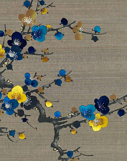 Обои Fromental Modern Chinois Prunus/Bitumen