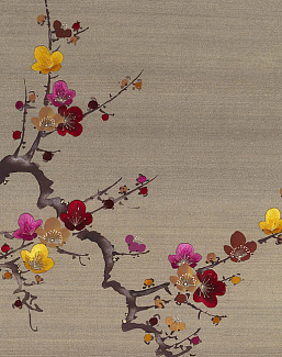 Обои Fromental Modern Chinois Prunus/Cardinal
