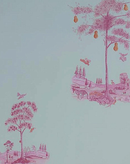 Обои Andrew Martin The Kit Kemp Pear Tree/Sunset Pink