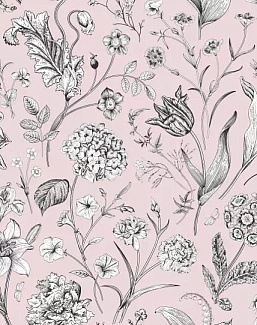Ткань Серебрянная Студия (Silver Studio) Timeless Botanic D514/02/TW