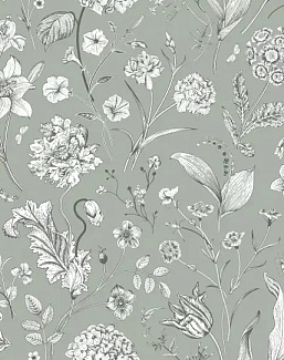 Ткань Серебрянная Студия (Silver Studio) Timeless Botanic D514/03/TW