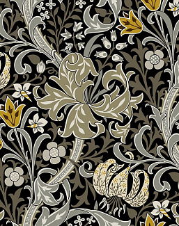 Ткань Серебрянная Студия (Silver Studio) Woodnote D608/02/V