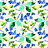 Ткань Galleria Arben Alicante Leaves/Blue