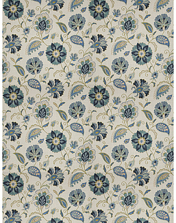 Ткань Fabricut Chromatics Vol.XXV Indigo Rondeau floral/Provence