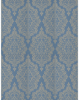 Ткань Fabricut Chromatics Vol.XXV Indigo Triumph Damask/Delft