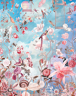 Панно и фотообои Affresco Цветариум Morning In Tsvetarium Color 3