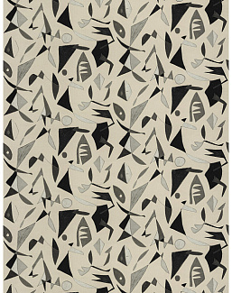 Ткань Fabricut Artfully Modern Canvas GraphicShape/Granite