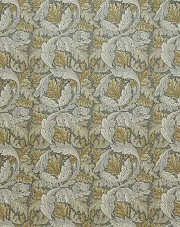 Ткань William Morris At Home Kelmscott Gardens Volume I Acanthus Velvet/Flint