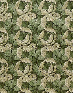 Ткань William Morris At Home Kelmscott Gardens Volume I Acanthus Velvet/Nettle