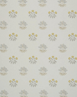 Ткань William Morris At Home Kelmscott Gardens Volume I Lily Flower Embroidery/Ochre
