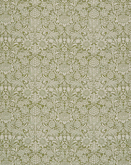 Ткань William Morris At Home Kelmscott Gardens Volume I Sunflower/Artichoke