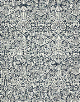 Ткань William Morris At Home Kelmscott Gardens Volume I Sunflower/Indigo