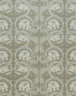Ткань William Morris At Home Kelmscott Gardens Volume II African Marigold Velvet/Limestone