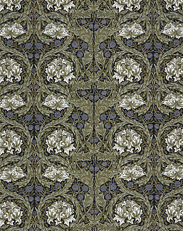 Ткань William Morris At Home Kelmscott Gardens Volume II African Marigold/Cornflower