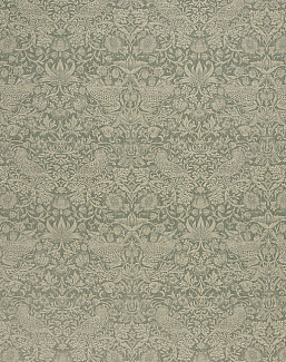 Ткань William Morris At Home Kelmscott Gardens Volume II Strawberry Thief Woven/Sage