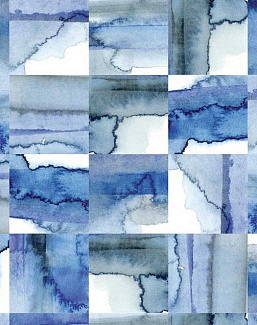 Обои Newmor Premier Watercolour-Tiles/Indigo