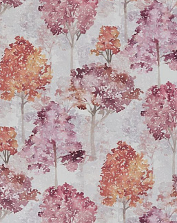 Ткань Ashley Wilde New Forest Rosewood/Berry