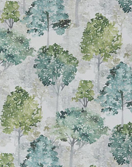 Ткань Ashley Wilde New Forest Rosewood/Lime