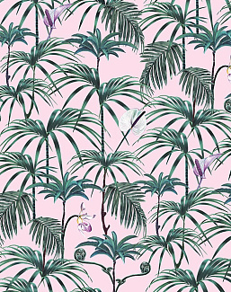 Обои Witch & Watchman Wallpaper Collection Elysian Palms Pink