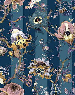 Панно и фотообои House Of Hackney London 1 Artemis/Aegean Blue/Cerulean Stripe