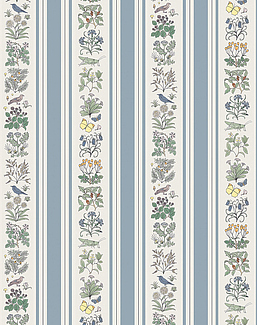 Панно и фотообои House Of Hackney London 1 Voysey's Garden/Off White/Ether Stripe