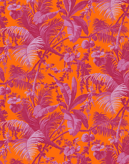 Панно и фотообои House Of Hackney London 2 Pampas/Tangerine/Azalea