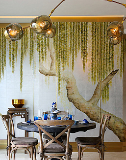 Обои De Gournay Japanese & Korean Willow/K-09