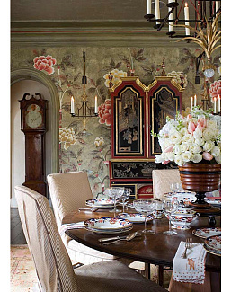 Обои De Gournay Japanese & Korean Korean Peony/K-01