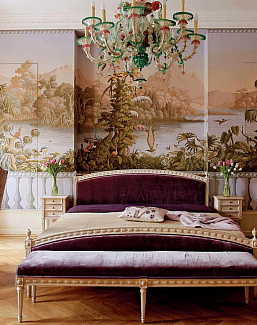 Обои De Gournay Papiers Peints Panoramiques Le Bresil/E-19