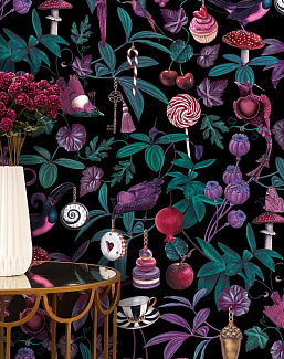 Обои Witch & Watchman Wallpaper Collection Belladonna Dark